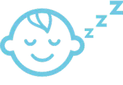 寝ている子どものアイコン｜午睡中の安全を確認するチェック体制を示すイラスト